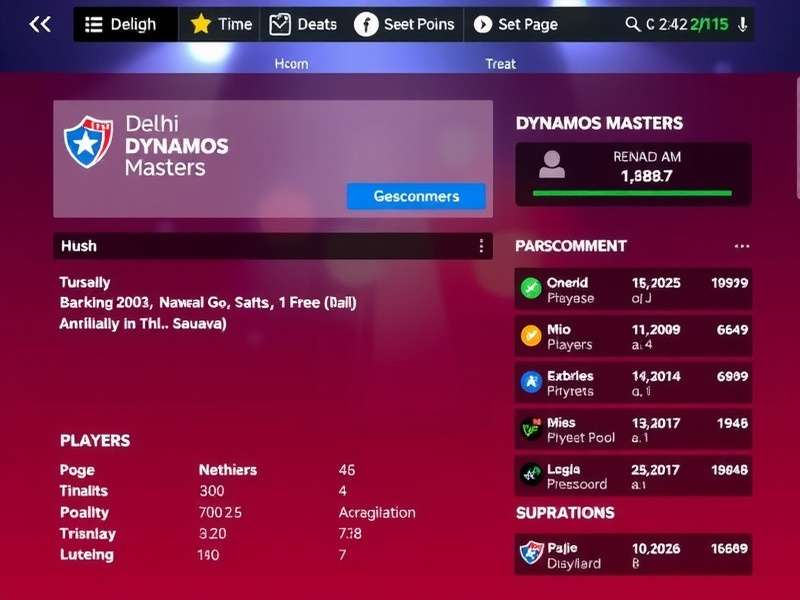 Delhi Dynamos Masters Gameplay Screenshot
